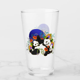 BINDI PANDA 16 oz framsida och baksida av glas