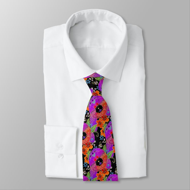 BINDI ROUGH CHOW - designer necktie Slips (Bunden)