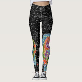 BINDI Sea Otters leggings...Titta på krabben på hö Leggings