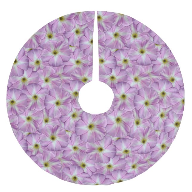 Bindweed Seamless Mönster Julgransmatta Borstad Polyester (Framsidan)