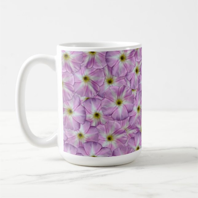 Bindweed Seamless Mönster Kaffemugg (Vänster)