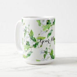 Bindweed white blomma kaffemugg