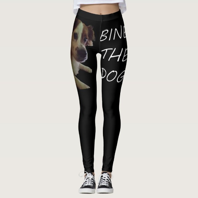 Bine hunddamasker leggings (Framsida)