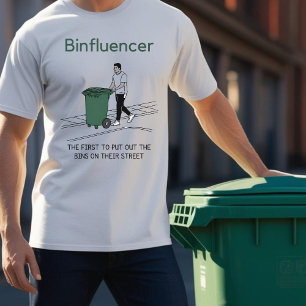 Binfluencer, de första att släppa ut tunna t shirt