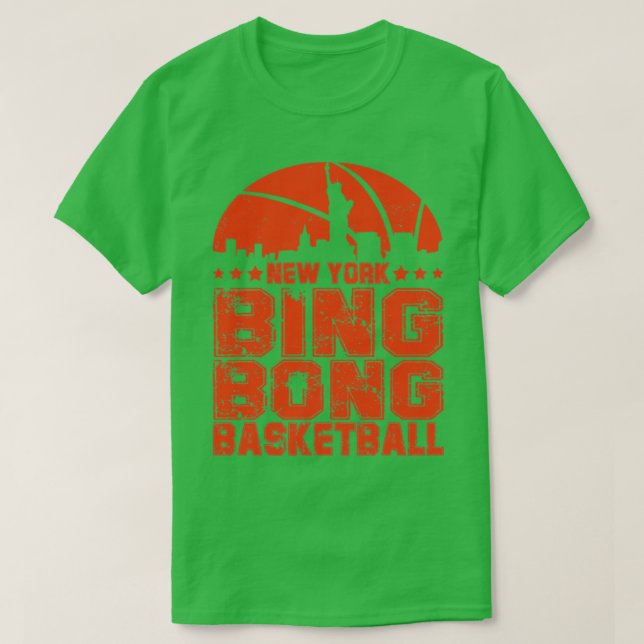 Bing Bong Basketball New York T Shirt (Design framsida)