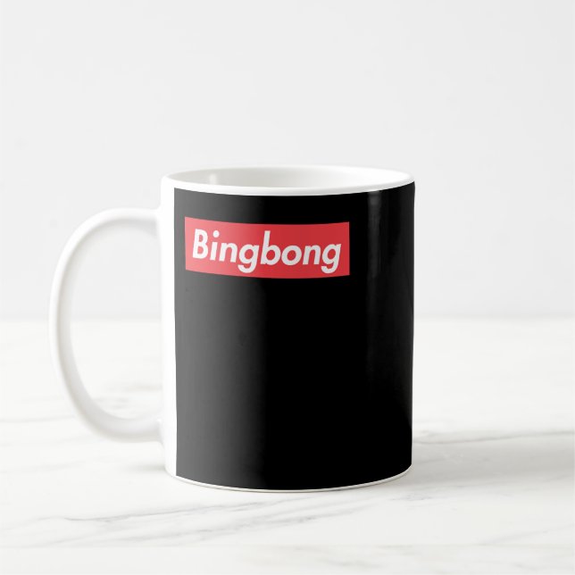 Bing Bong Box Logo - BOGO NYC Sidetalk New York  Kaffemugg (Vänster)