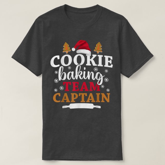 Bing Crew jul Cookie Baking Team Kapten T Shirt (Design framsida)