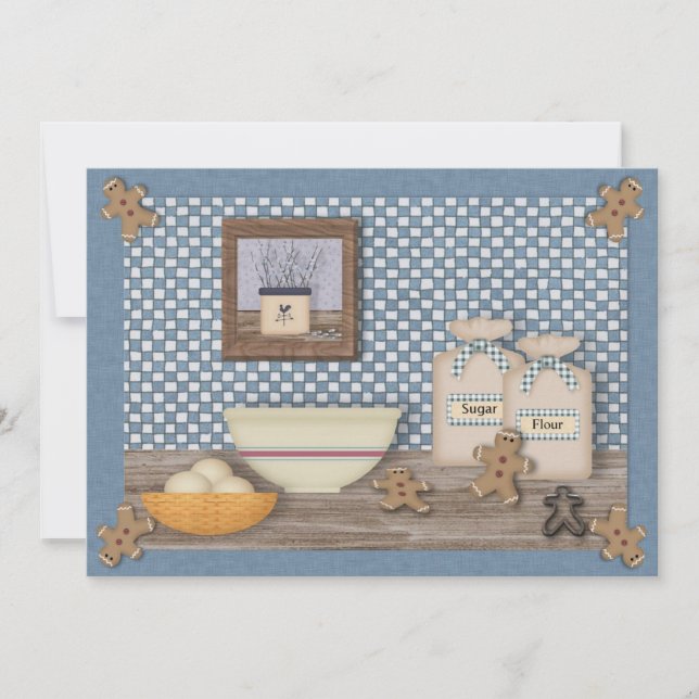 Bing Gingerbröd Cookie Swap-inbjudan Inbjudningar (Framsida)