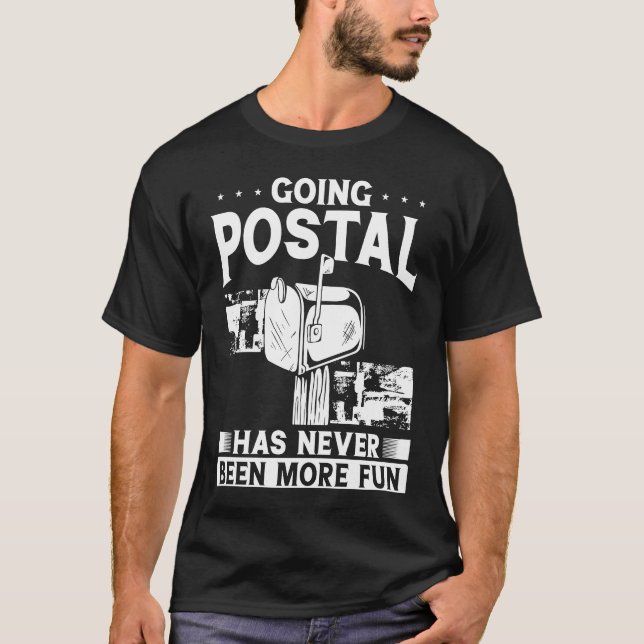 Bing Postal har aldrig varit mer Roligt Postarbete T Shirt (Framsida)