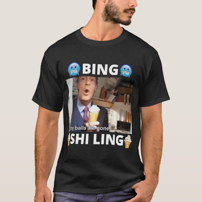 Bing Shi Ling Bing Chilling John Xina Ice Cream Ch T Shirt (Framsida)