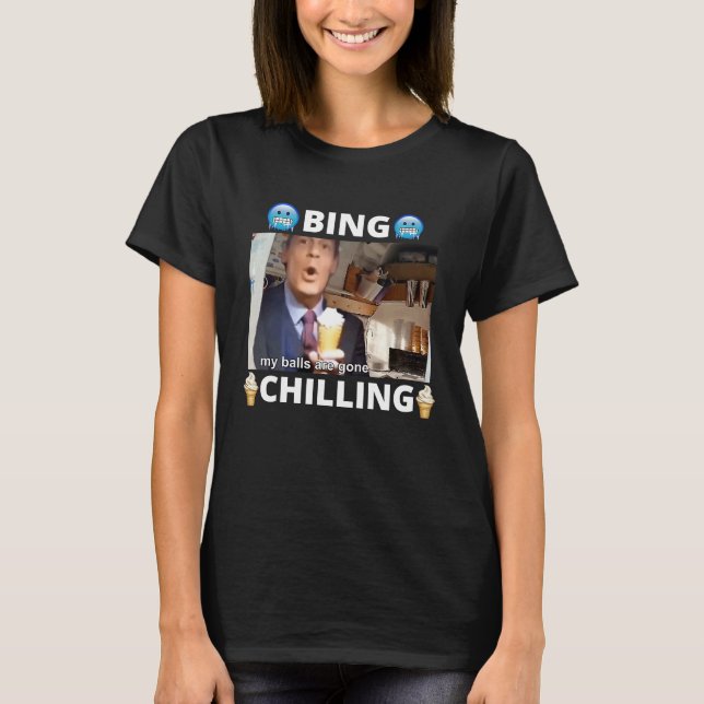 Bing Shi Ling Bing Chilling John Xina Ice Cream Ch T Shirt (Framsida)