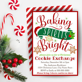 Bing Spirits Bright jul Cookie Exchange Inbjudningar