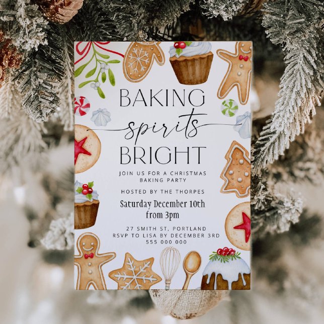 Bing Spirits Bright Jul Party-inbjudan Inbjudningar (Skapare uppladdad)
