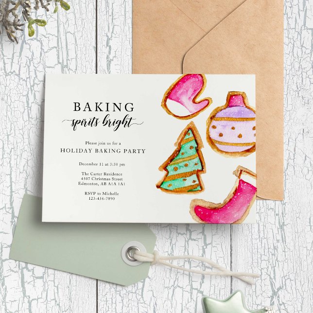 Bing Sprit Bright Baking Party enkel Inbjudningar (Skapare uppladdad)