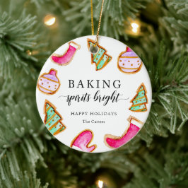 Bing Sprit Bright Baking Party enkel Julgransprydnad Keramik