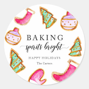 Bing Sprit Bright Baking Party enkel Runt Klistermärke
