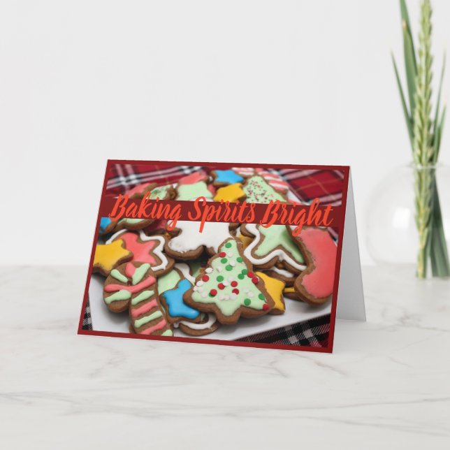 Bing Sprit Bright jul-cookie-kort Helgkort (Framsida)