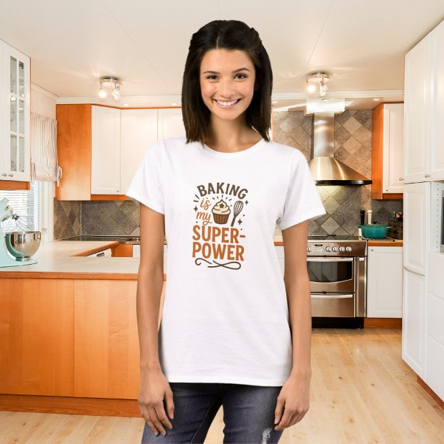 Bing Supwerpower-orangen brun T Shirt (Skapare uppladdad)