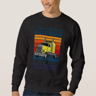 Binge Minority Truckers-ryggraden i världen Lång Ärmad Tröja