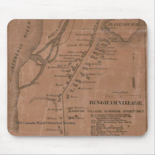 Bingham 1860 karta Mousepad Musmatta
