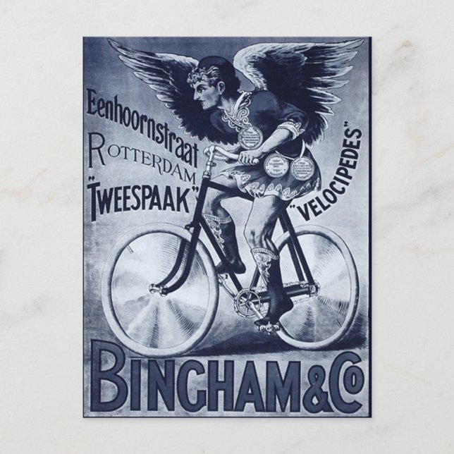Bingham & Co. Velocipedes Vykort (Framsida)