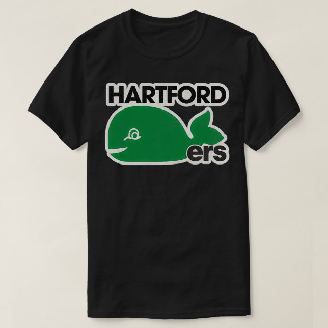 Binghamton Hartford Whalers Retro Defunct Ice Hock T Shirt (Design framsida)