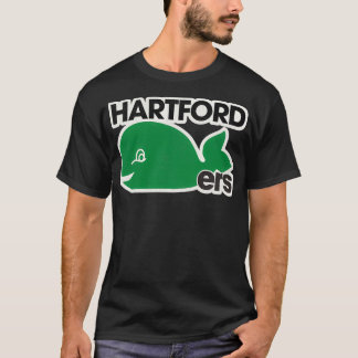 Binghamton Hartford Whalers Retro Defunct Ice Hock T Shirt