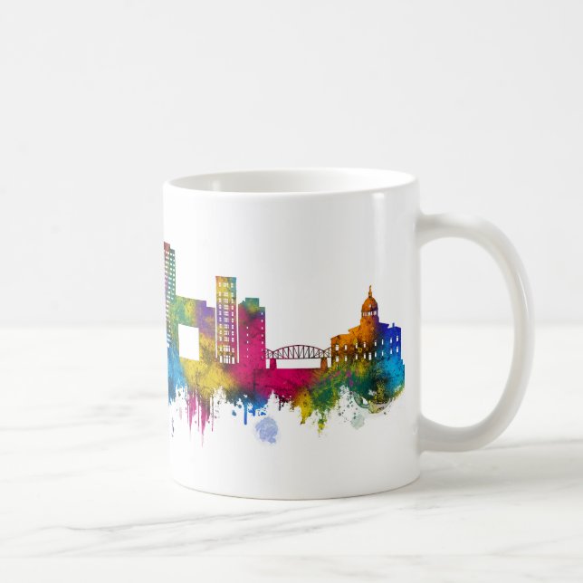 Binghamton New York Siluett Kaffemugg (Höger)