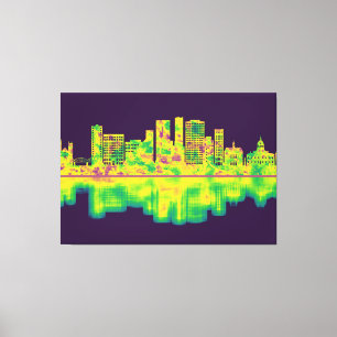 Binghamton New York Skyline Canvastryck