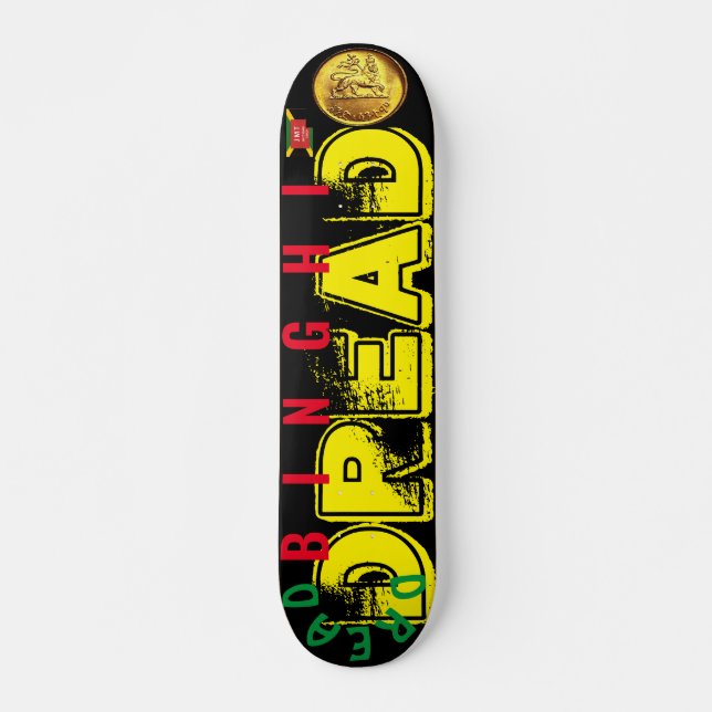BINGHI  DREAD 7 3/4" Skateboarddäck Mini Skateboard Bräda 18,5 Cm (Framsida)