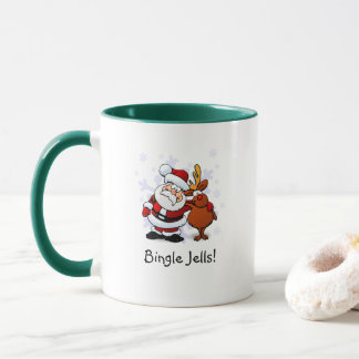 Bingle Jells Santa & Rudolph Holiday Kaffekopp