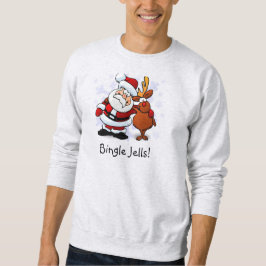 Bingle Jells Santa & Rudolph Holiday-skjorta Lång Ärmad Tröja