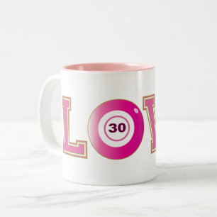 Bingo 30års födelsedag Roligt Två-Tonad Mugg