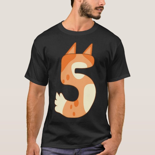 Bingo 5-årsdag t shirt (Framsida)