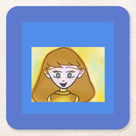 Bingo Anime Papper Underlägg Kvadrat