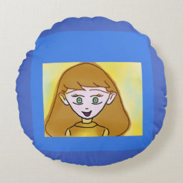 Bingo Anime Round Pillow Rund Kudde