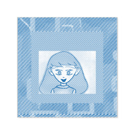 Bingo Anime Self Inking Rubber Frimärke Självfärgande Stämpel