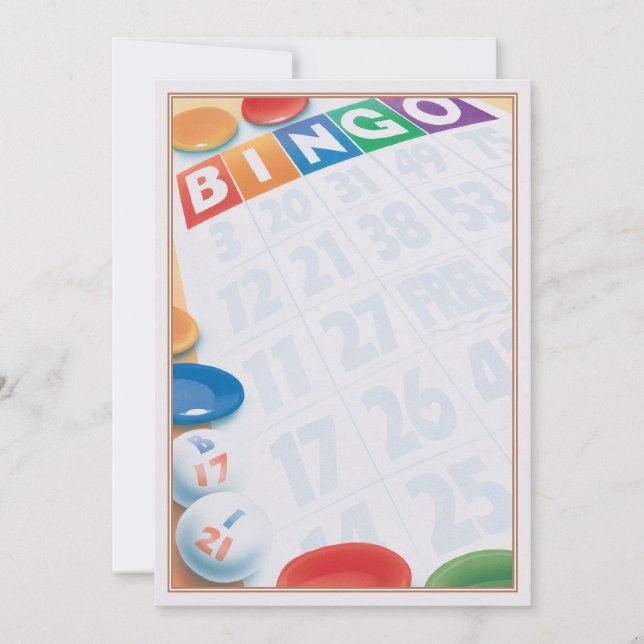 Bingo © anteckningskort (Framsida)