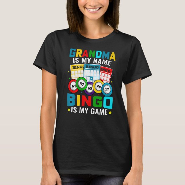 Bingo är min Bingo Grandma Player Women Mor Da T Shirt (Framsida)