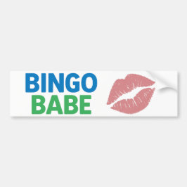 Bingo Babe Cute och Confident Bingo Älskare Bildekal
