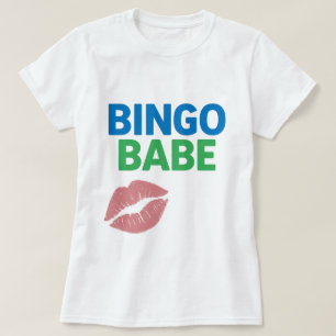 Bingo Babe Cute och Confident Bingo Älskare T Shirt