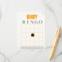 Bingo babyduschspel för baby