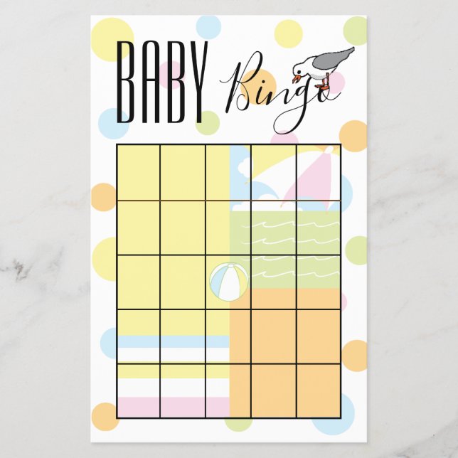 BINGO Beach Boll Flyer för babyskor (Framsidan)