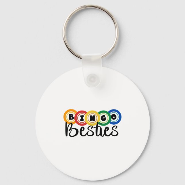 Bingo Besties Bingo Buddy Funny Bingo Nyckelring (Framsida)