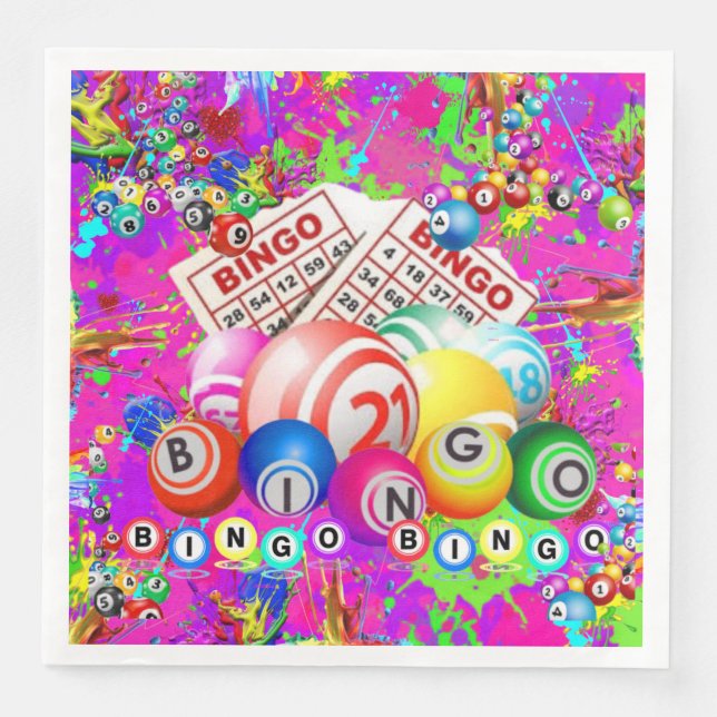 BINGO BINGO Designad av CBDOilPrincess  Pappersservett (Framsida)