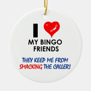BINGO! Bingodesigner för den sagolika spelare! Julgransprydnad Keramik