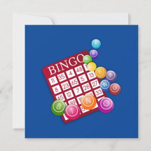 Bingo! Bingokort och markörer Inbjudningar
