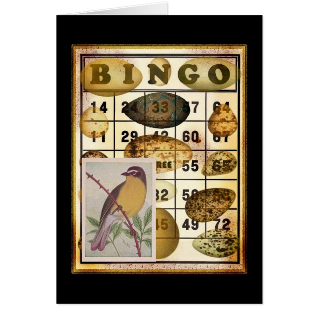 Bingo Bird Hälsningskort (Framsidan)
