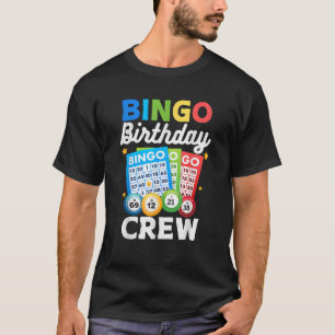 Bingo Birthday Crew Funny for Women Manar Bingo Pl T Shirt