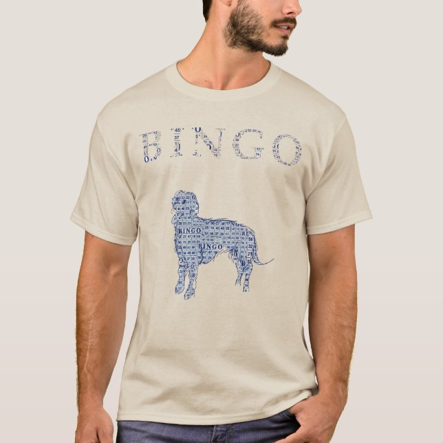 Bingo blue(Tecknad) T Shirt (Framsida)
